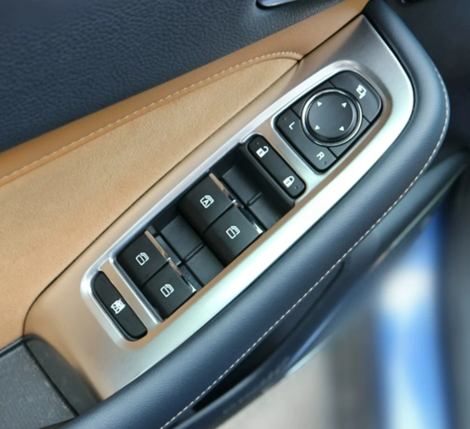 

Door Armrest Window Switch Control Protection Panel Cover Trim For Trumpchi GS4 2020 2021 2022 2023 Interior Accessories