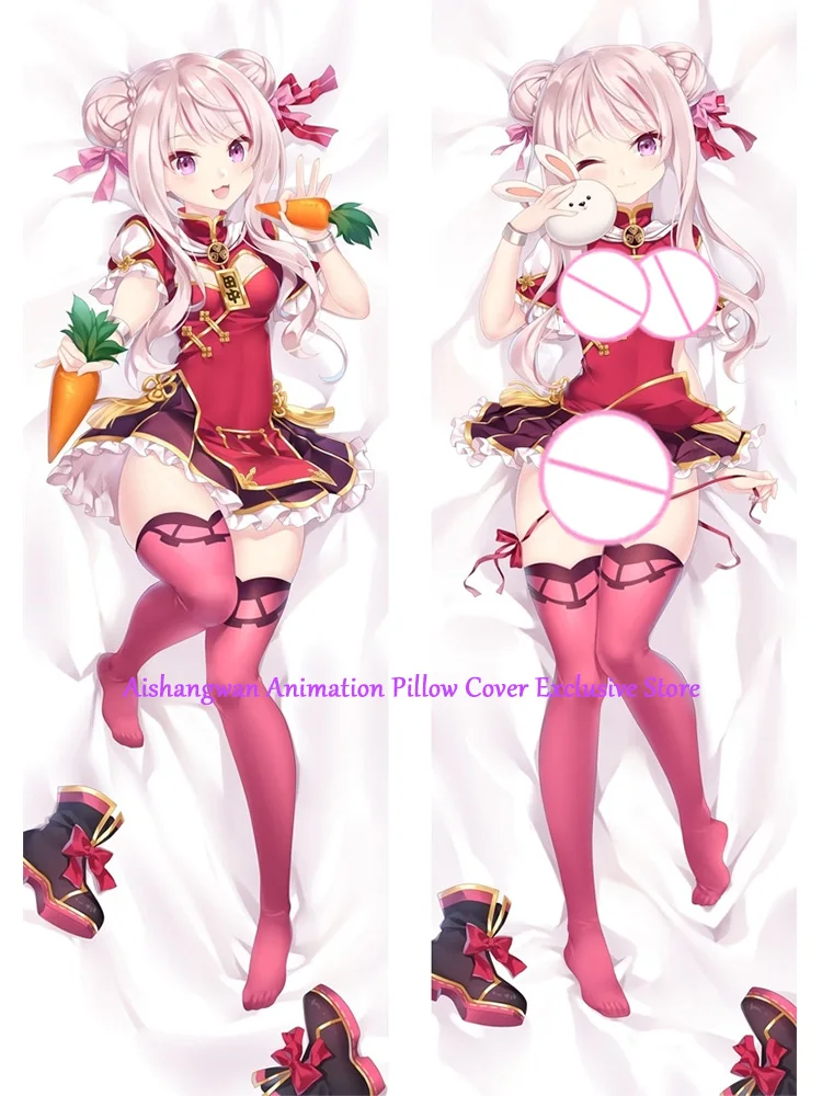 

Dakimakura Anime Pillow Cover Tanaka Hime Double Sided Print 2Way Cushion Bedding Festival Gifts Gifts