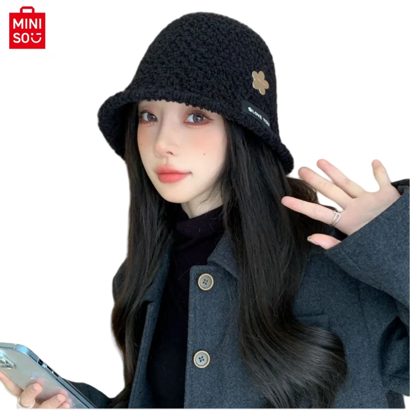 fisherman hat autumn and winter Korean version fashionable lamb wool warm windproof and cold proof fisherman hat fashion trend