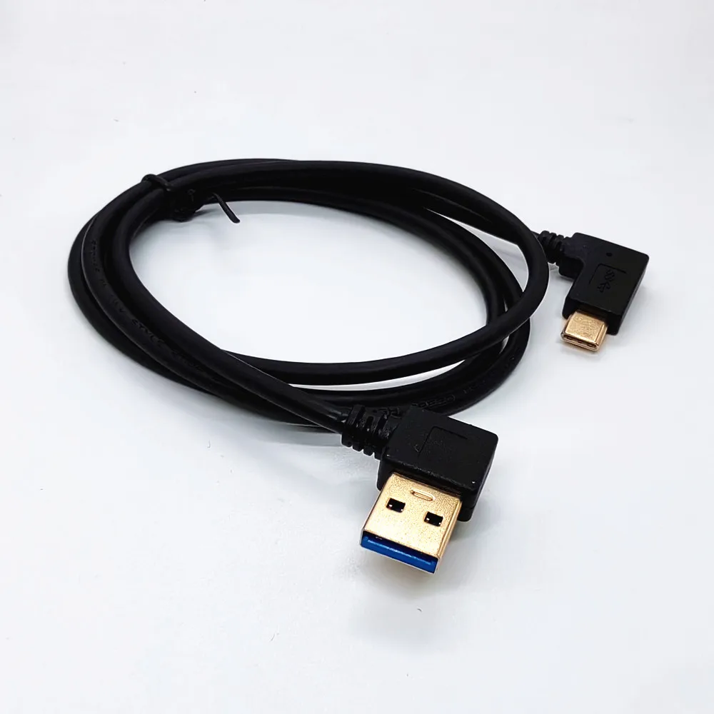 

USB 3.1 Type C to USB 3.0 Left/Right Angle 90 Degree Male To Male Adapter Cable Extension Cord For Smartphone Tablet PC 1m