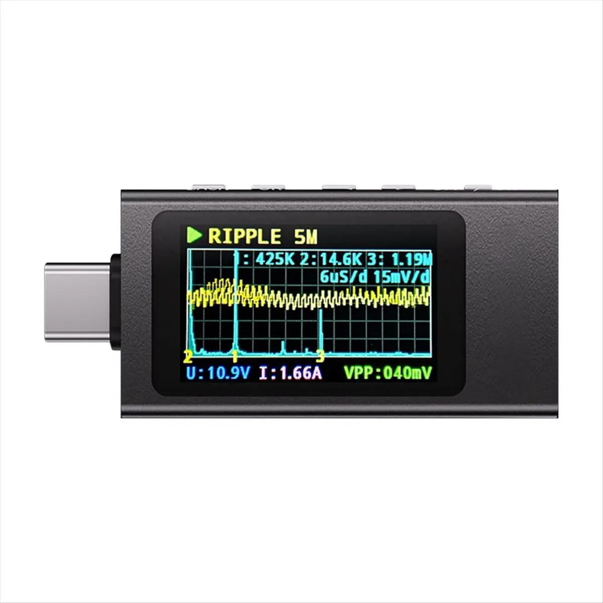 KWS-X1 Power Meter Type-C Tester Multifunction Digital Display DC Voltage Ammeter Power Meter for Electrician Tool