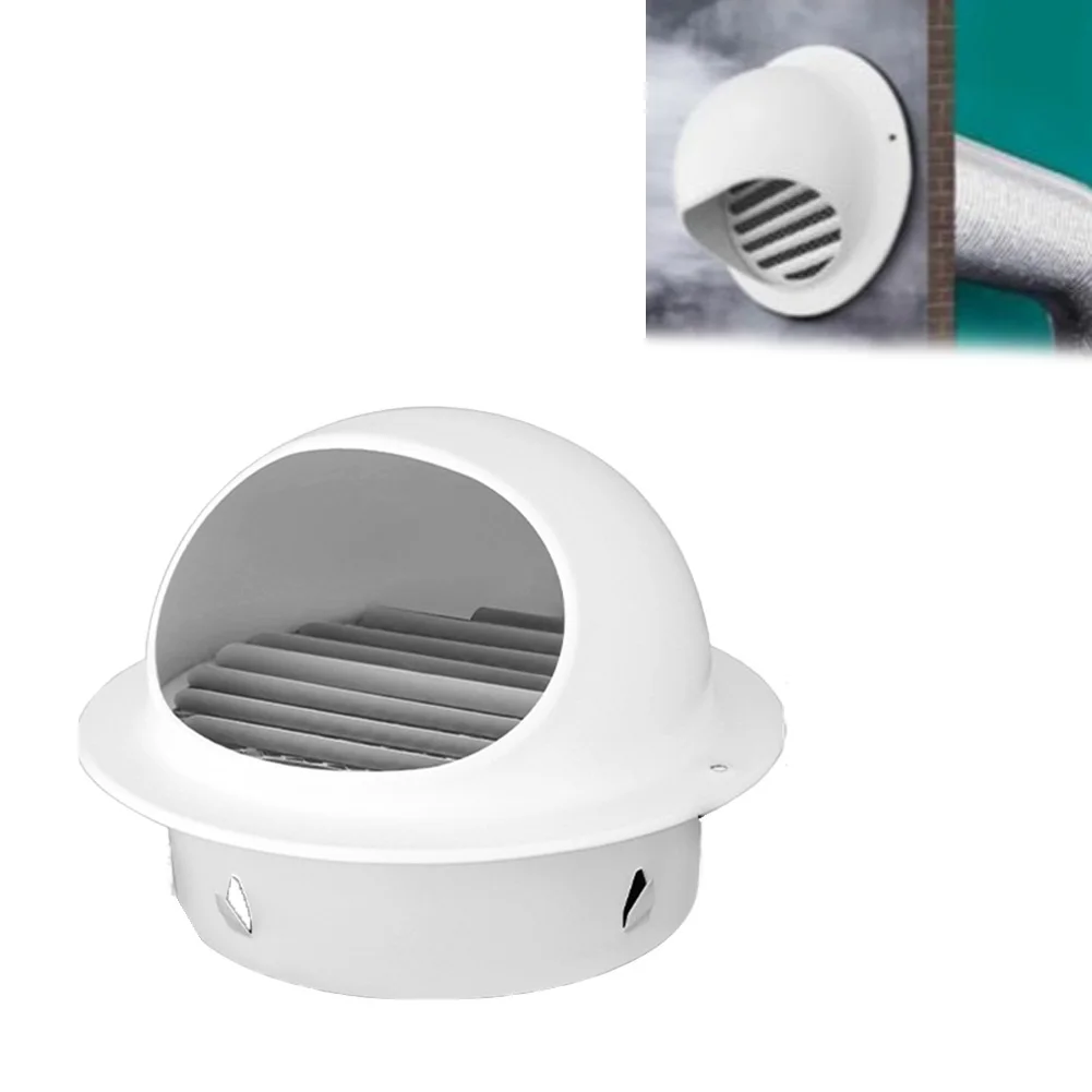 1PC Stainless Steel Hood Air Vent Ducting Ventilation Exhaust-Grille Cover 50mm-200mm Waterproof Outlet Heating Cooling Vent-Cap