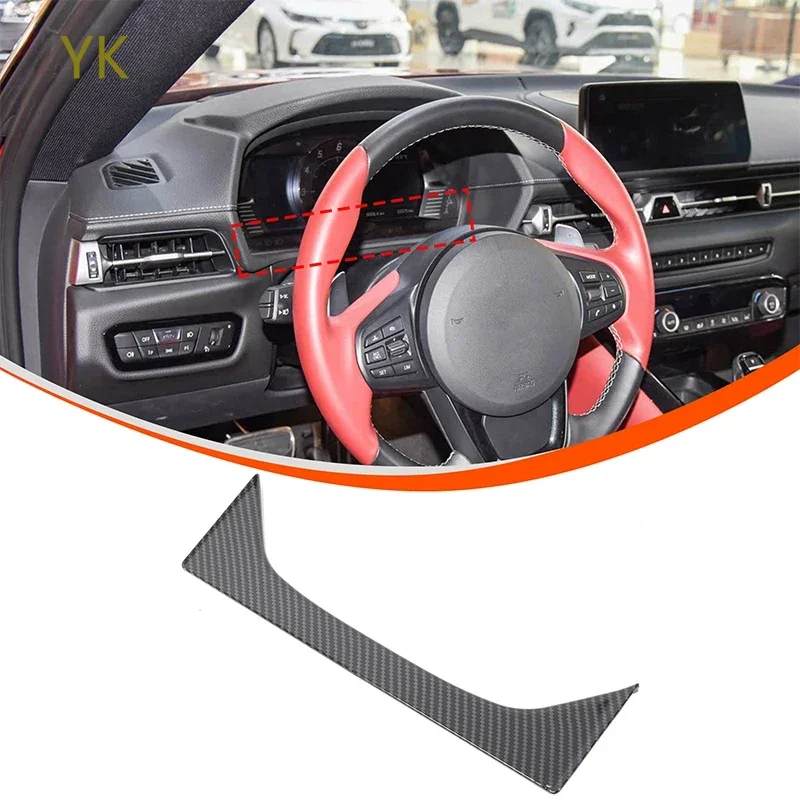 

For Toyota GR Supra MK5 A90 2019-2024 ABS Carbon Fibre Car Dashboard Display Decorative Cover Interior Car Accessories