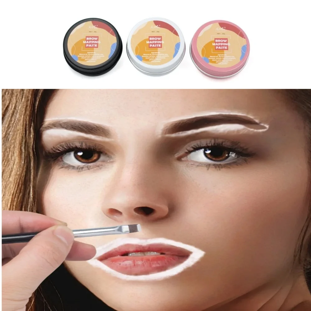 

20g Mapping Paste Microblading Eyebrows Lip Shape Mark Positioning Tools Tattoo Brows Contour Design Paste