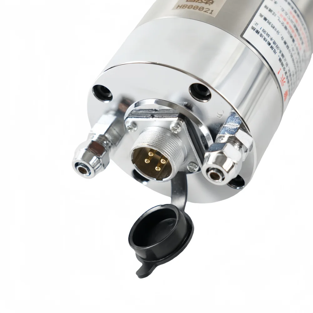 GDK80-12Z/2.2 2.2kw ER20 Motores de husillo de enfriamiento por agua con orificio de perforación para máquina Cnc