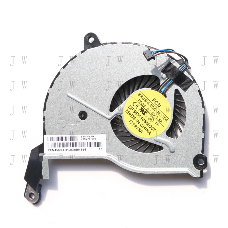 J    For HP 15-N107AX TPN-Q132 TPN-Q131 TPN-Q130 Q129 CPU Cooling Fan 736278-001