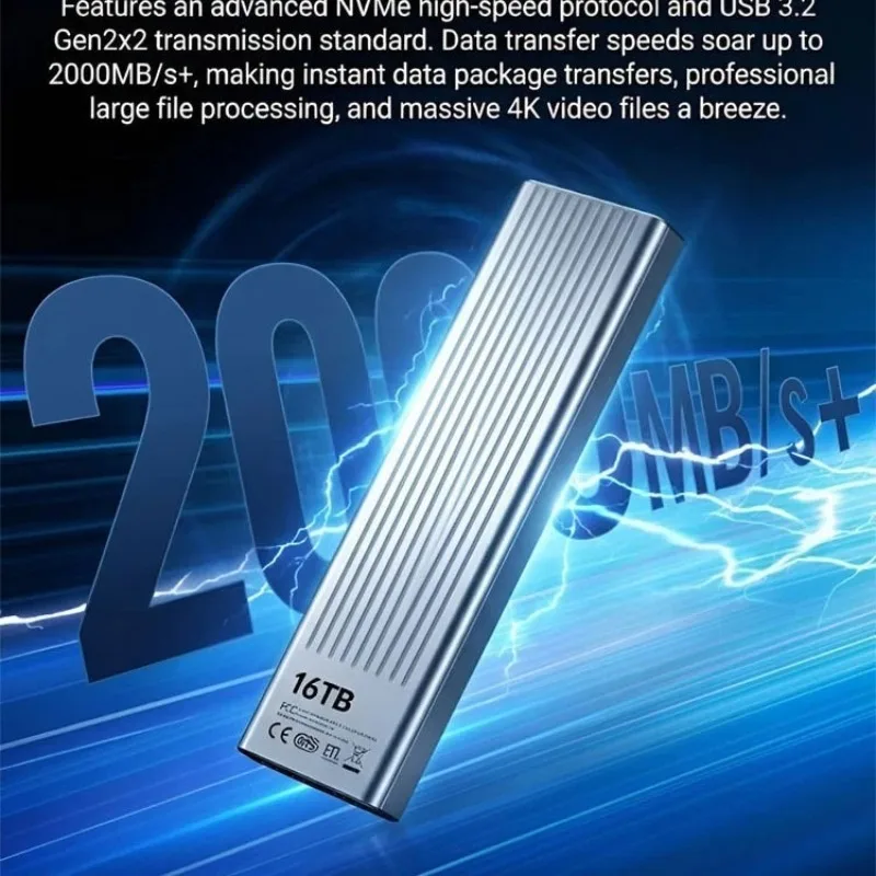 High Speed External SSD 2TB 4TB 16TB 32TB Data Storage Drive
