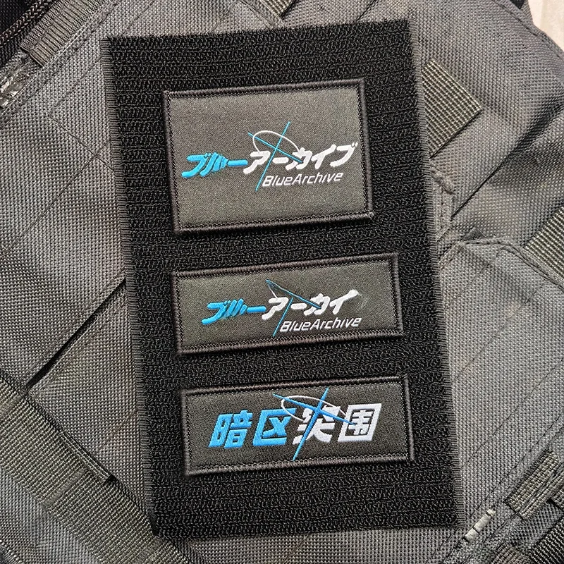 Blue Archive Dark Breakthrough Magic Sticker Patch Backpack Badge Patch Chest Quote Record Unisex Sport Outdoor Bag