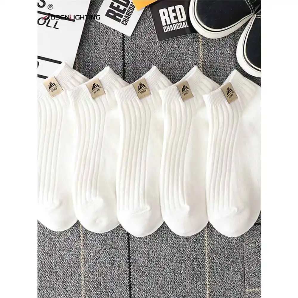 Men's Summer Short Socks Breathable Sweat Absorbent Disposable Daily Throwaway Sports Socks Trendy Versatile JOSEN LIGHTING