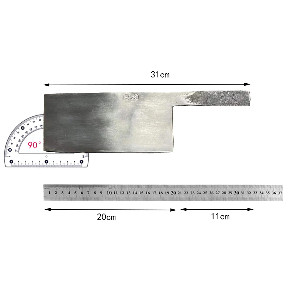 7.7 Inch Chinese Chef Knife Powder Alloy Steel Blade Slicing Vegetables Cleaver Meat All-in-one Handmade Forged Kitchen Knives