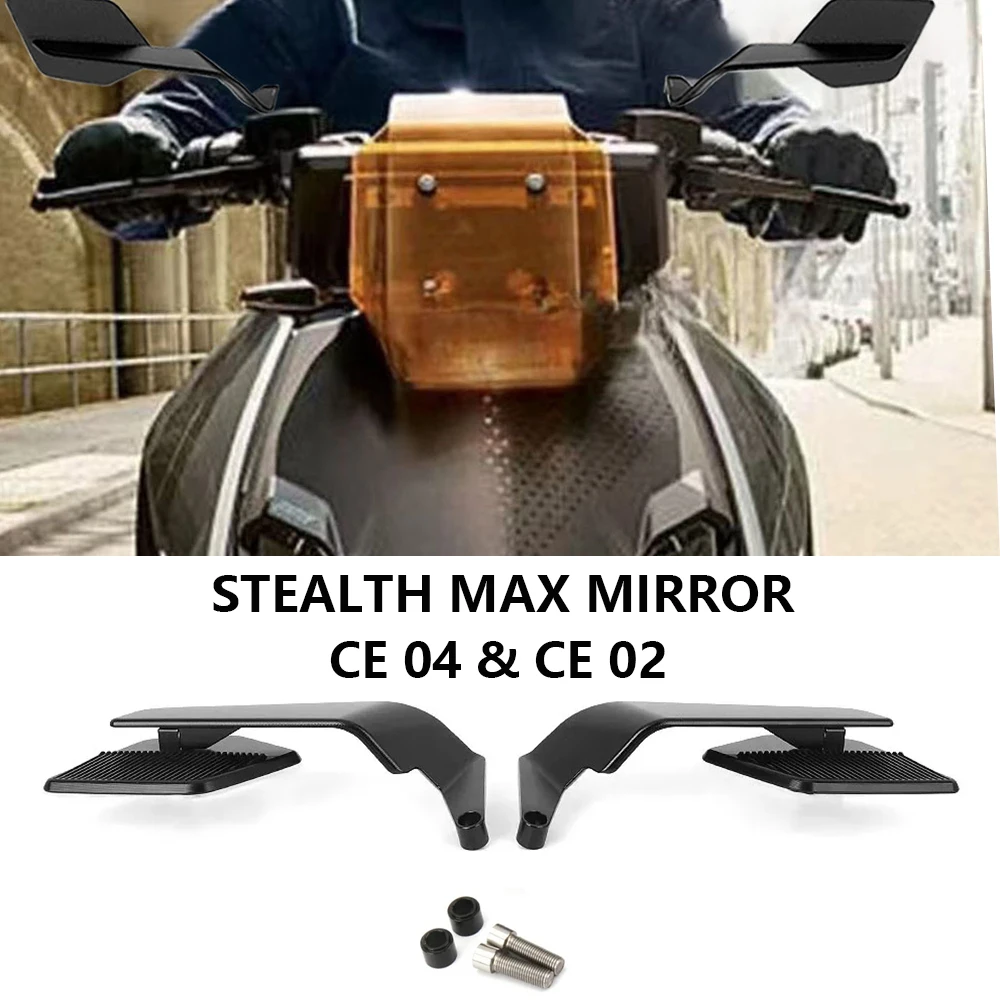 

Motorcycle Anti-glare Side Mirror For BMW CE 04 CE04 2021- CE 02 CE02 2022- Accessories Stealth Max Rearview Mirror