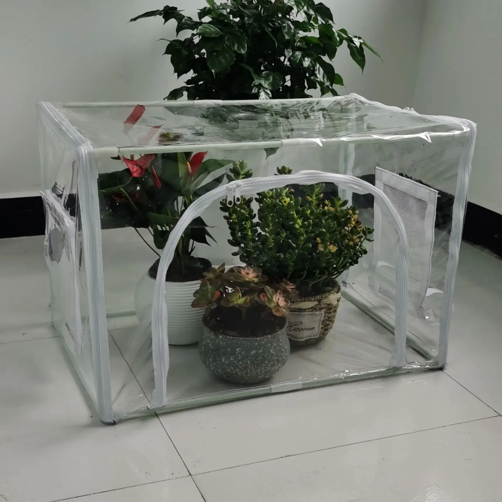 Compact Indoor/Outdoor Greenhouse for Potted Plants & Grow Bags - Space-Saving, Portable, Ideal for Balconies, Patios & Rooms view 3