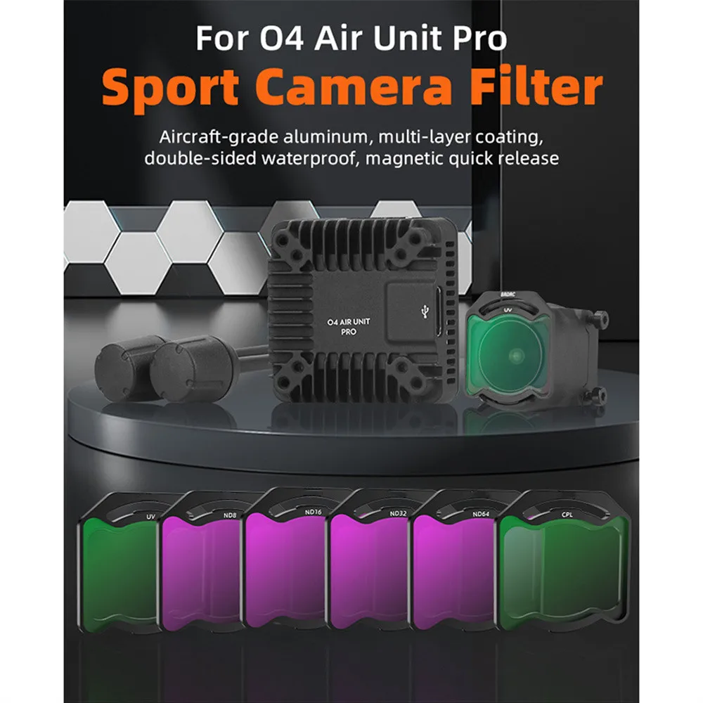 

﻿For DJI O4 Air Unit Pro Filters Lens Filter Set UV CPL ND8/16/32/64 Optical Glass Filter Anti-scratch Filter Drone Camera Part