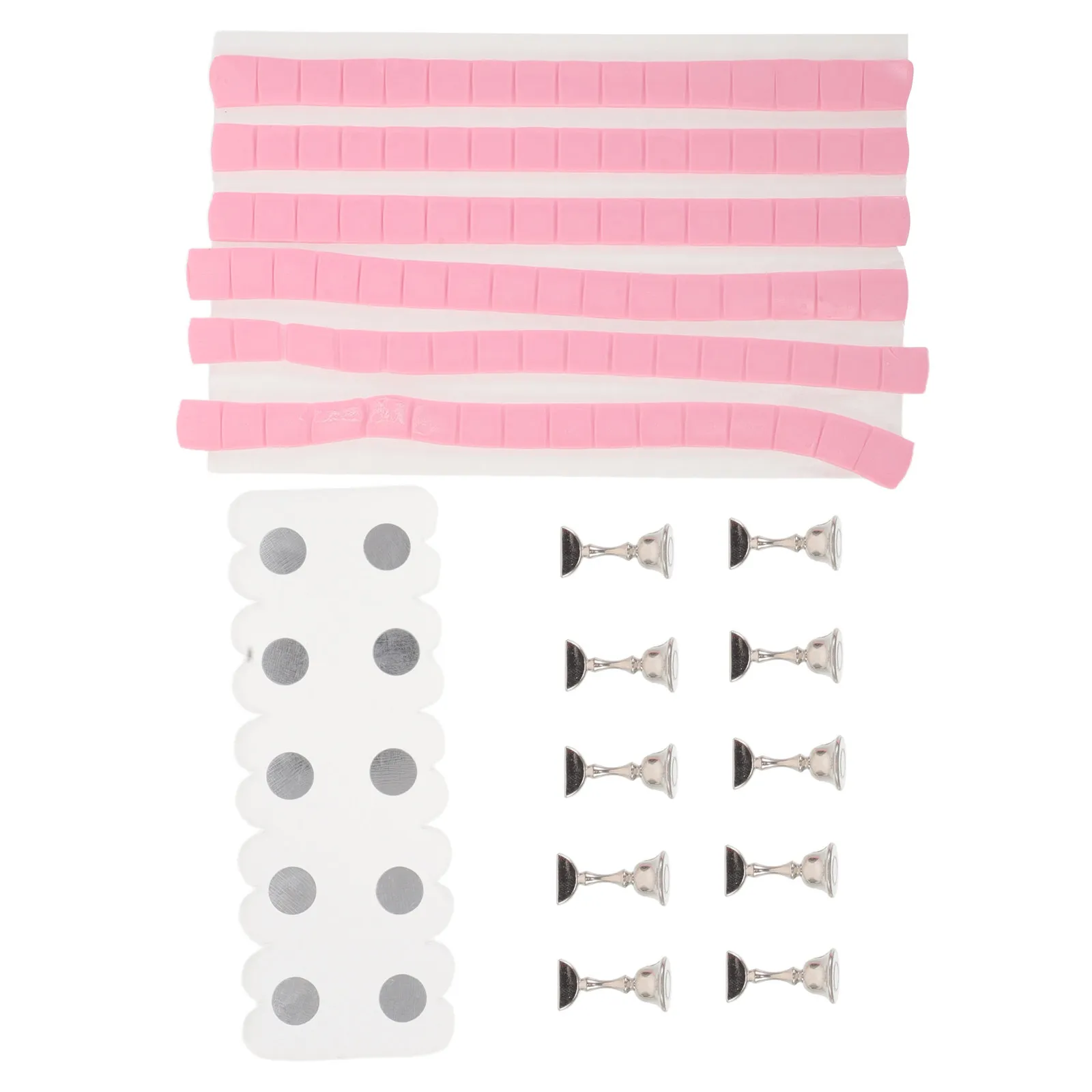 

1Set Nail Practice Display Stand Rectangular Acrylic Base False Nail Tips Holder Salon Manicure Training Board