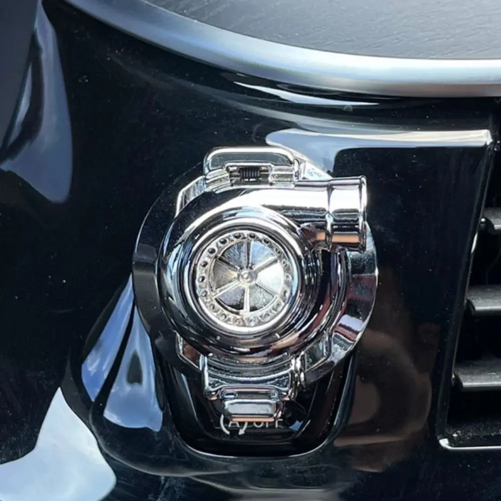 Universal Design Start Stop Buttons One-Click Start Turbine Design Ignition Switch Cover High-End Interior Protection Ring