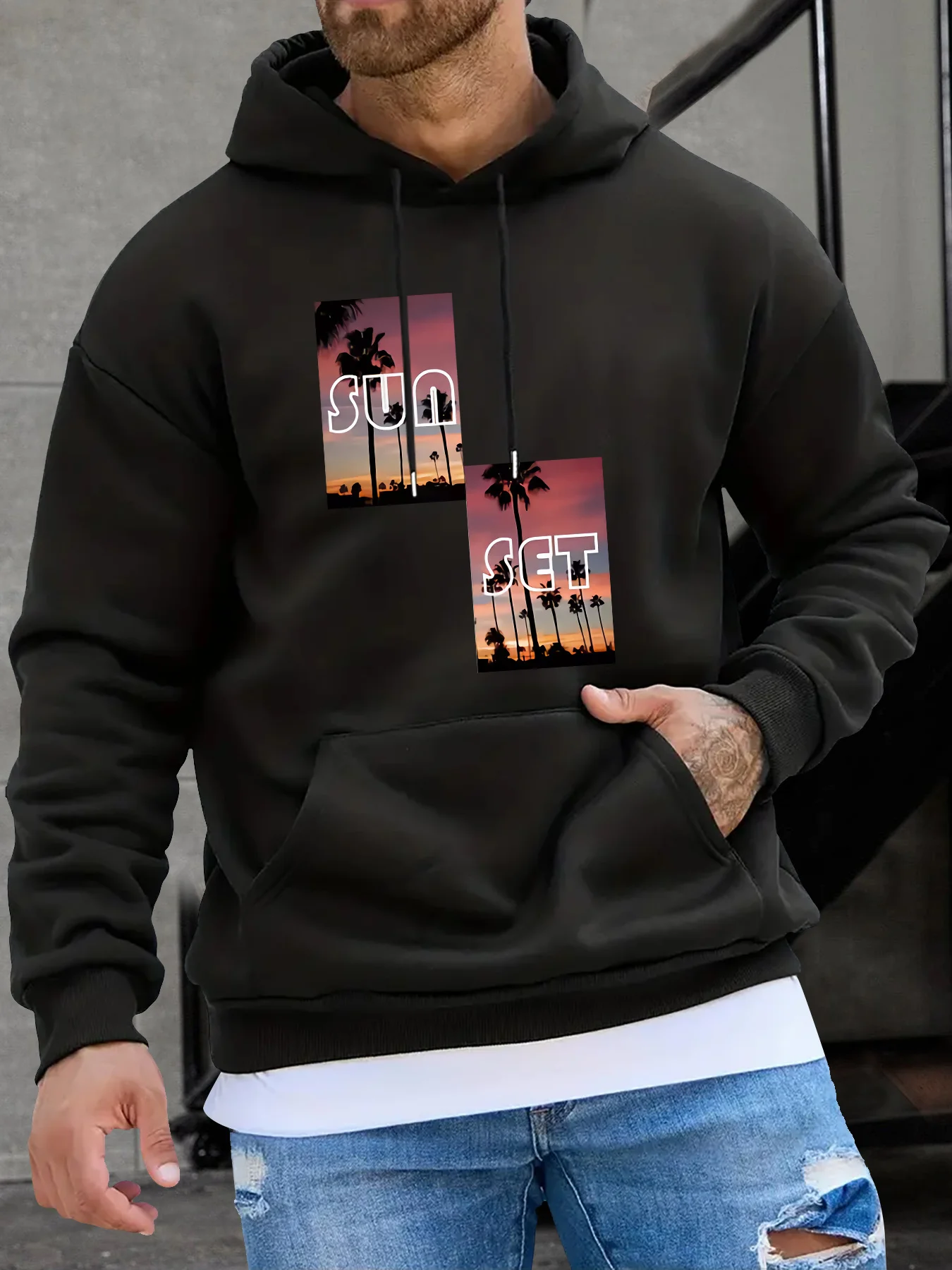 

Graphic Printing Autumn and Winter Pure Cotton Men's and Women's Hoodies Casual Outdoor Street Sports Loose Training Brand Trend