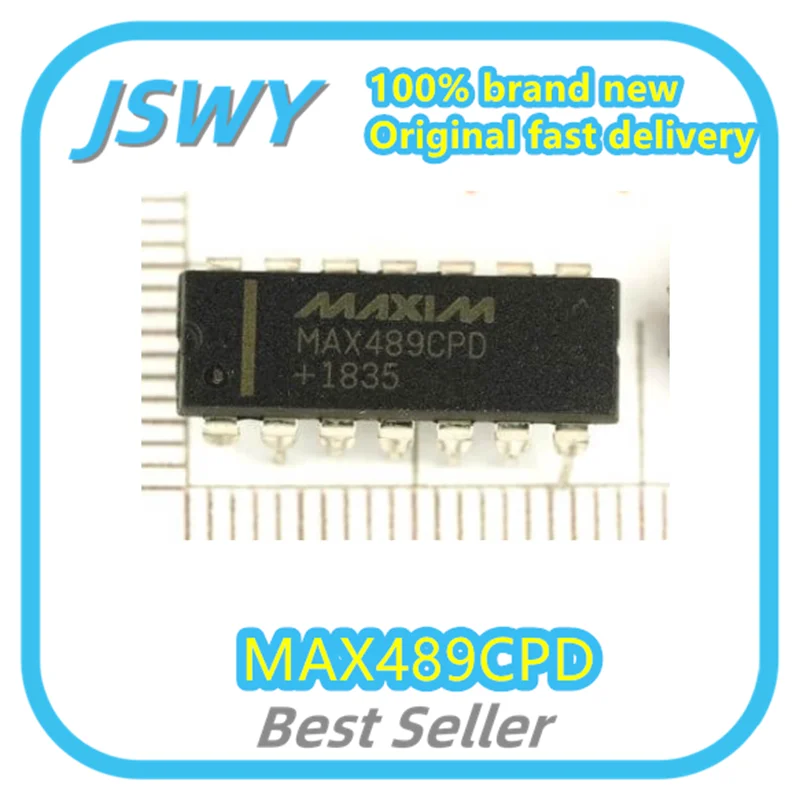 

(5/50pcs) MAX489CPD MAX489 DIP14 Transceiver Chip Original Bulk Stock Brand New Bestselling item fast shipping