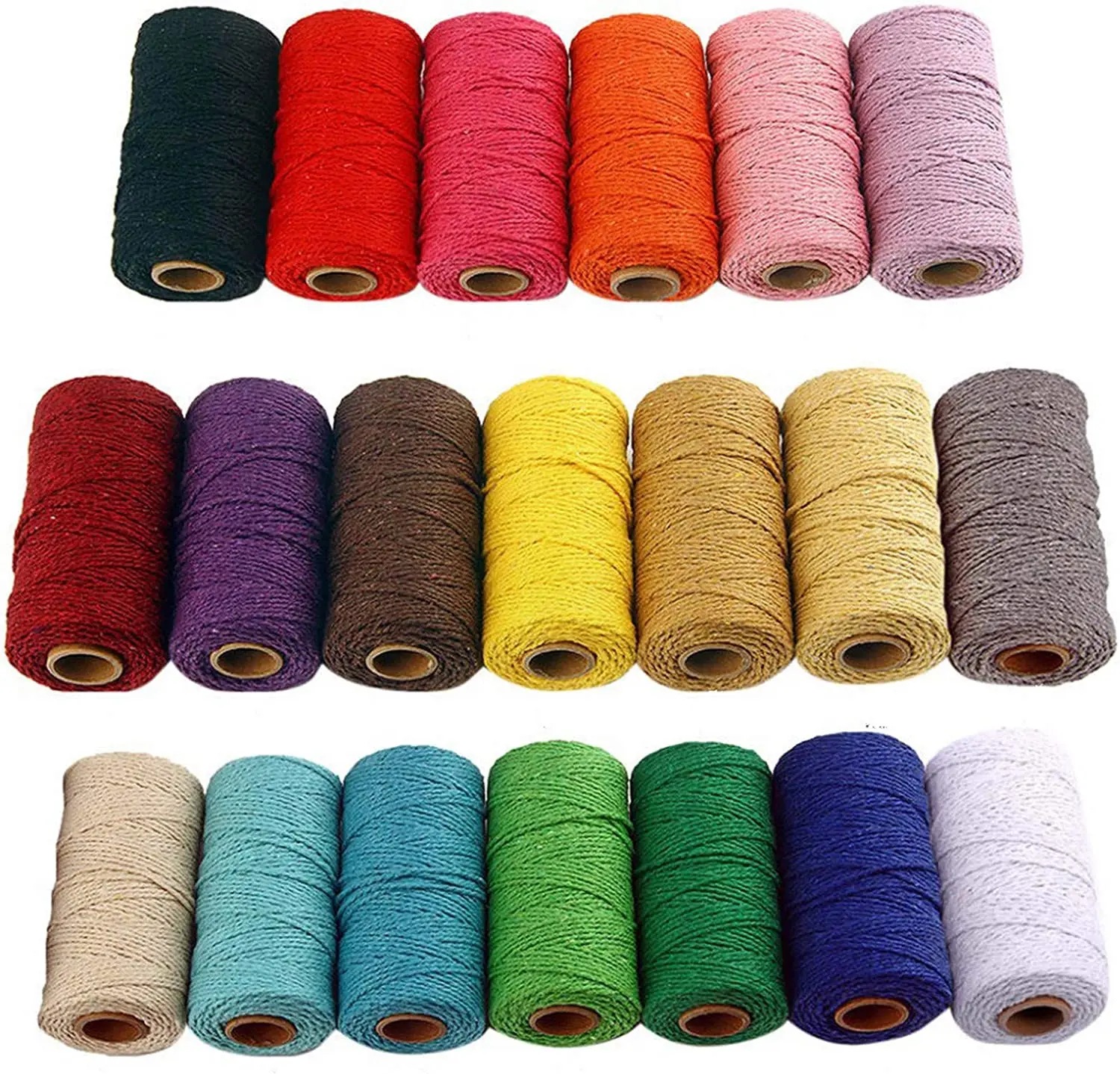 100M/Roll Macrame Cord Cotton Rope String Thread DIY Twine Crafts For Home Handmade Sewing Wedding Decoration Supply 2MM