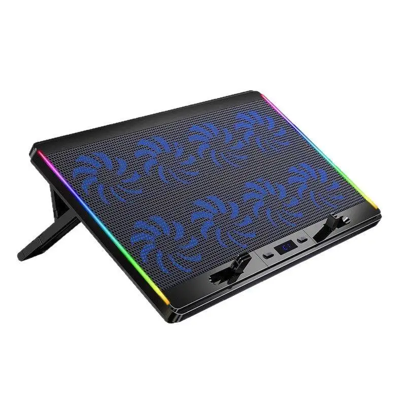 

Cool F4 RGB Notebook Radiator Eight-Core Rapid Cooling for Gaming Ultrabook with Colorful Fantasy Light Air-Cooled Laptop Cooler