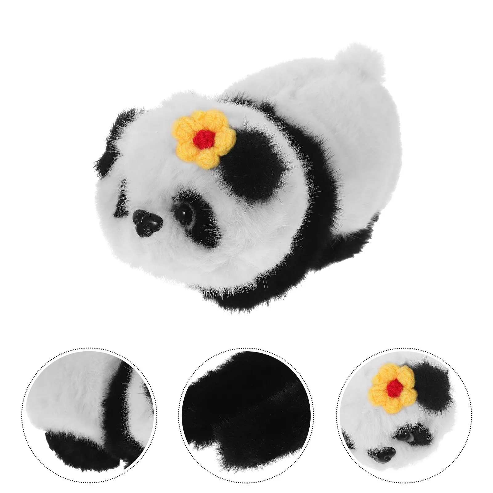 

Мягкий браслет-хлопушка с пандой для детей, из ПП-хлопка, с животным принтом, интерактивный браслет-застежка, сувенир для вечеринки, плюшевая игрушка на запястье