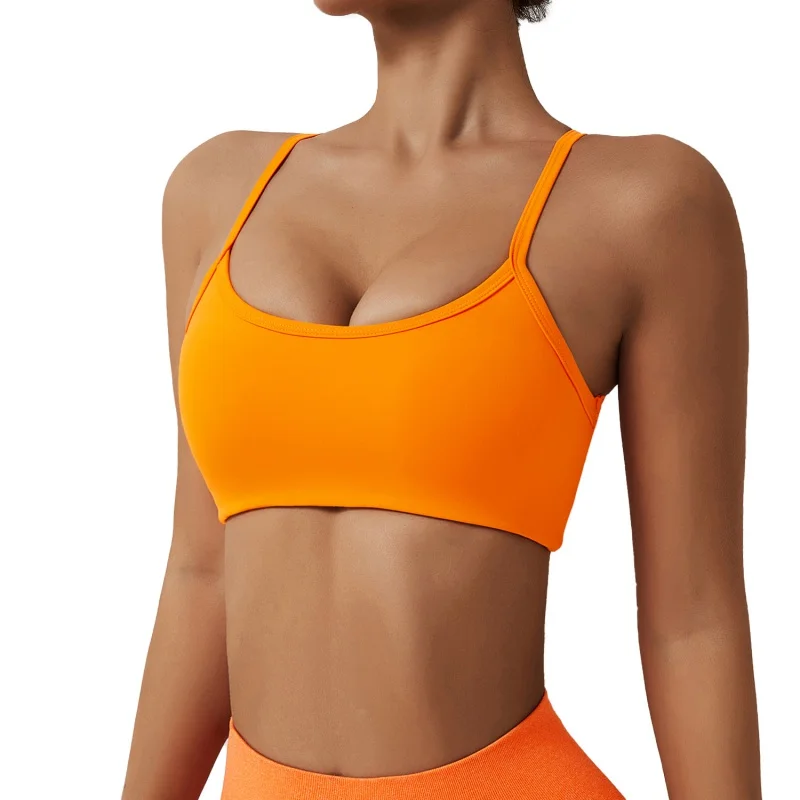 

Summer Nude Feel Yoga Bra Quick-Drying Beauty Back Exercise Underwear Brushed Running Fitness Yoga Wear Women8045