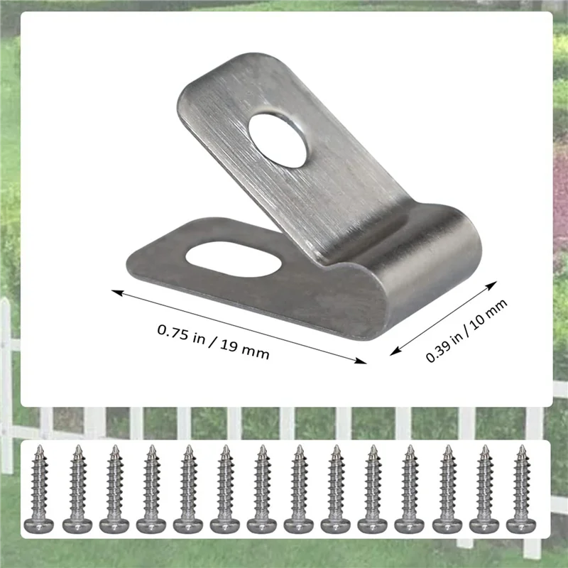 Agricultural stainless steel wire clamp is used for installing welding steel wire to wood metal livestock fence clamp wire clamp