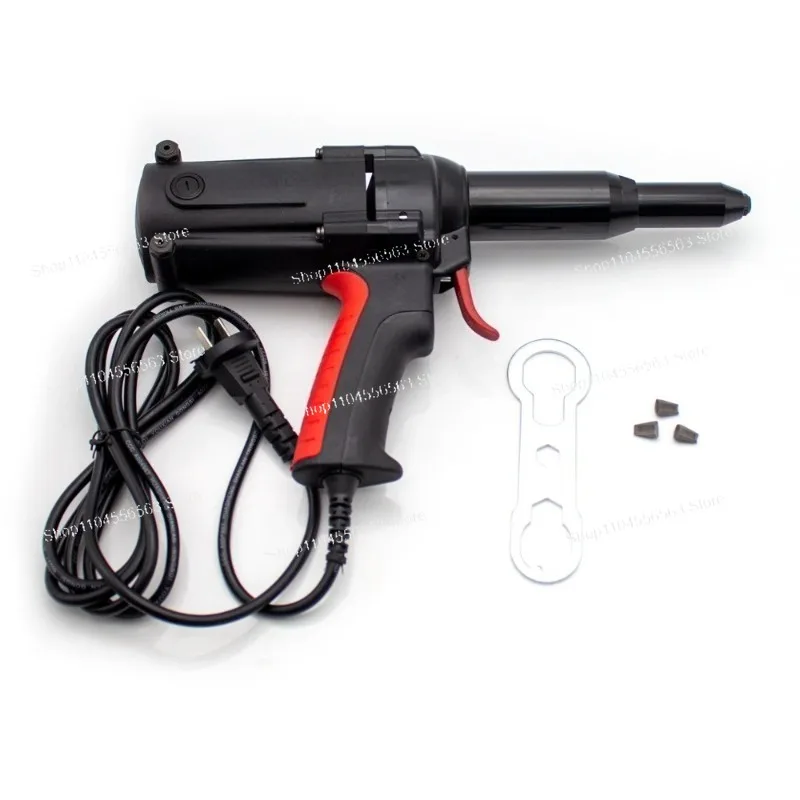 16000N High Power Electric Rivet Gun - 220V 600W Blind Riveter for 4.0-6.4MM Rivets (25MM Stroke)