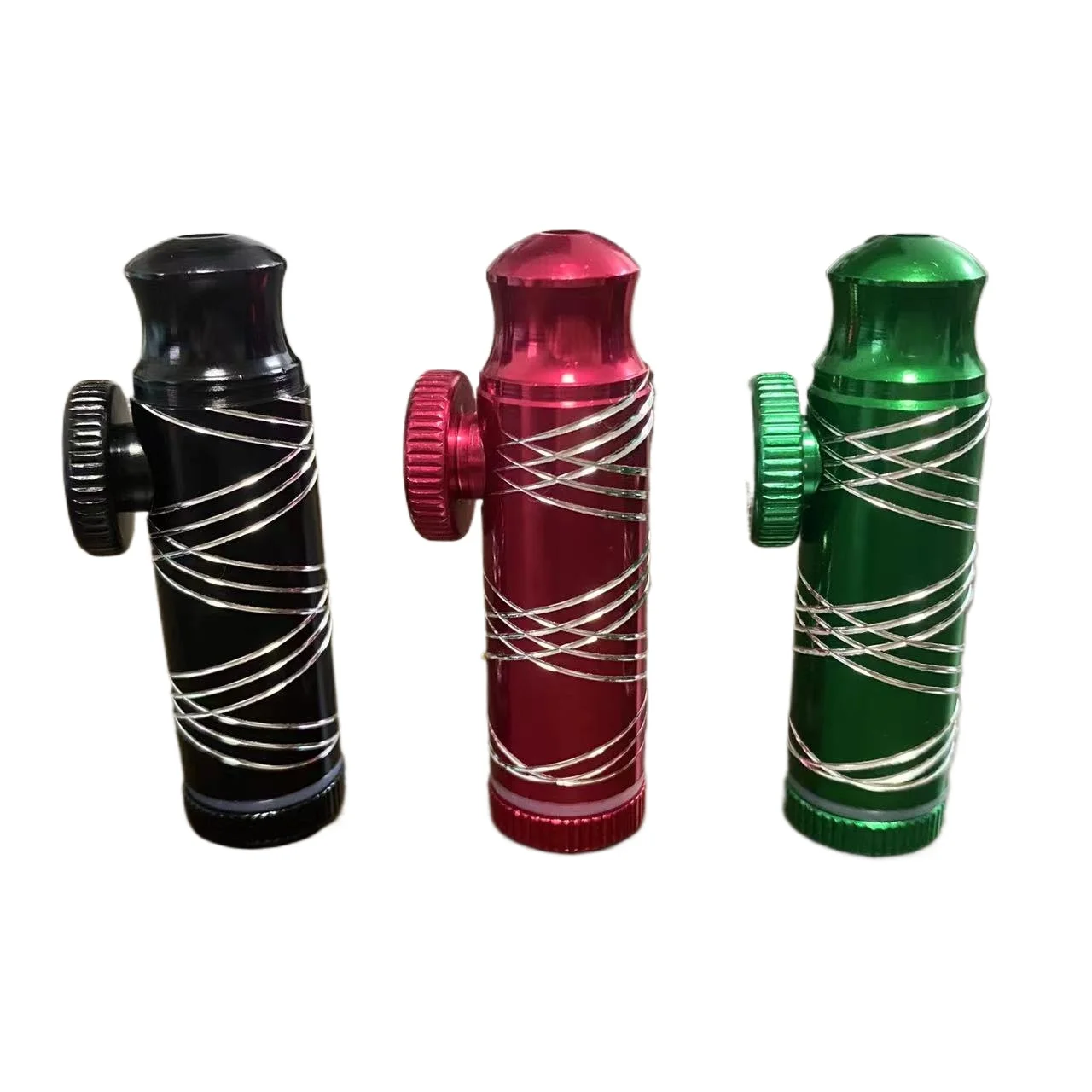 2Pcs Metal Bullet Dispenser Cool Gadget For Men Aluminum Alloy Leak-Proof Storage Bottle for Powder