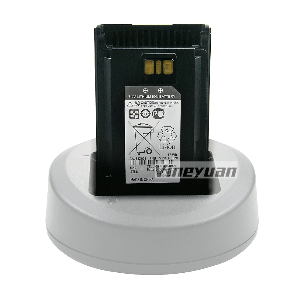 2PCS FNB-V134Li  V133Li  2600mAh Replacement Battery for Vertex EVX-231 EVX-230 EVX-261 VX-451 EVX-530 Radio with Belt Clip