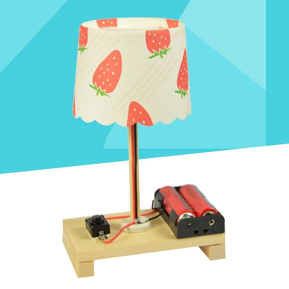 Bureau créatif bricolage Kit d'expérimentation scientifique en bois pour enfants expériences scientifiques éducatives Table lumière assemblage tige de construction