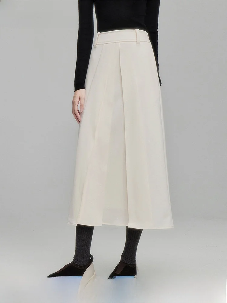 

Юбка Fussed Urban Collection белая плиссированная, многослойная, с эффектом бесконечного сложения, для повседневной носки, художественная, со средней талией, А-силуэт