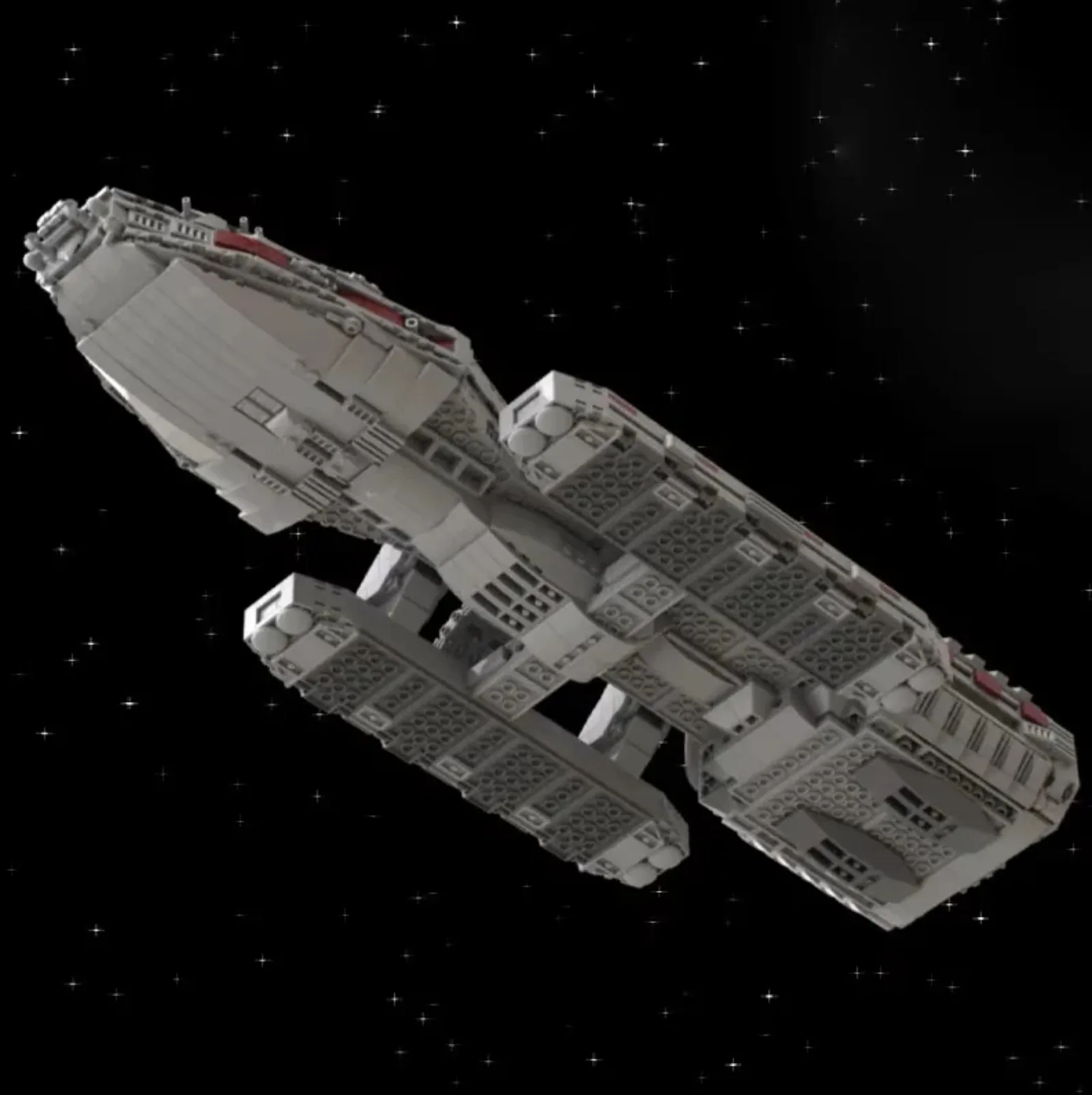 2222 PCS Galactica Starship Building Blocks Set Sci-Fi Battlestar Space Model Kit Christmas Gifts for Adults and Fans