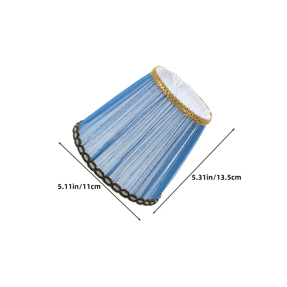 2Pcs Fabric Clip on Lampshades Table Lamp Shade Replacement for Floor Wall Lamp Bedroom Living Dining Room Lightbulb Cover