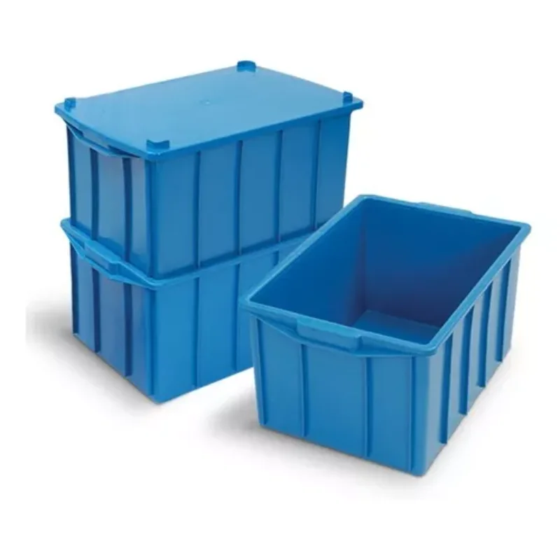 2 Organizing Boxes 61 Litres 32x39x62cm - Blue Boxes, Boxes and Baskets Decorative Boxes