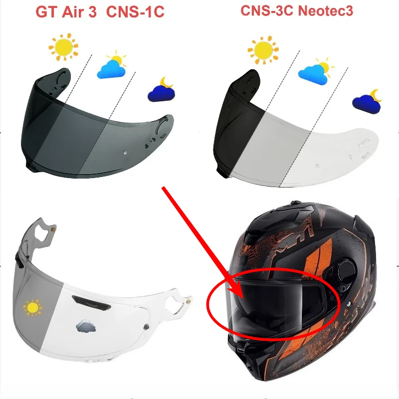 helmet-visor-photochromic-lens-suitable-for-shoei-gt-air-3neotec-3-face-shield-visor-windshield-sunshield-anti-uv-accessories