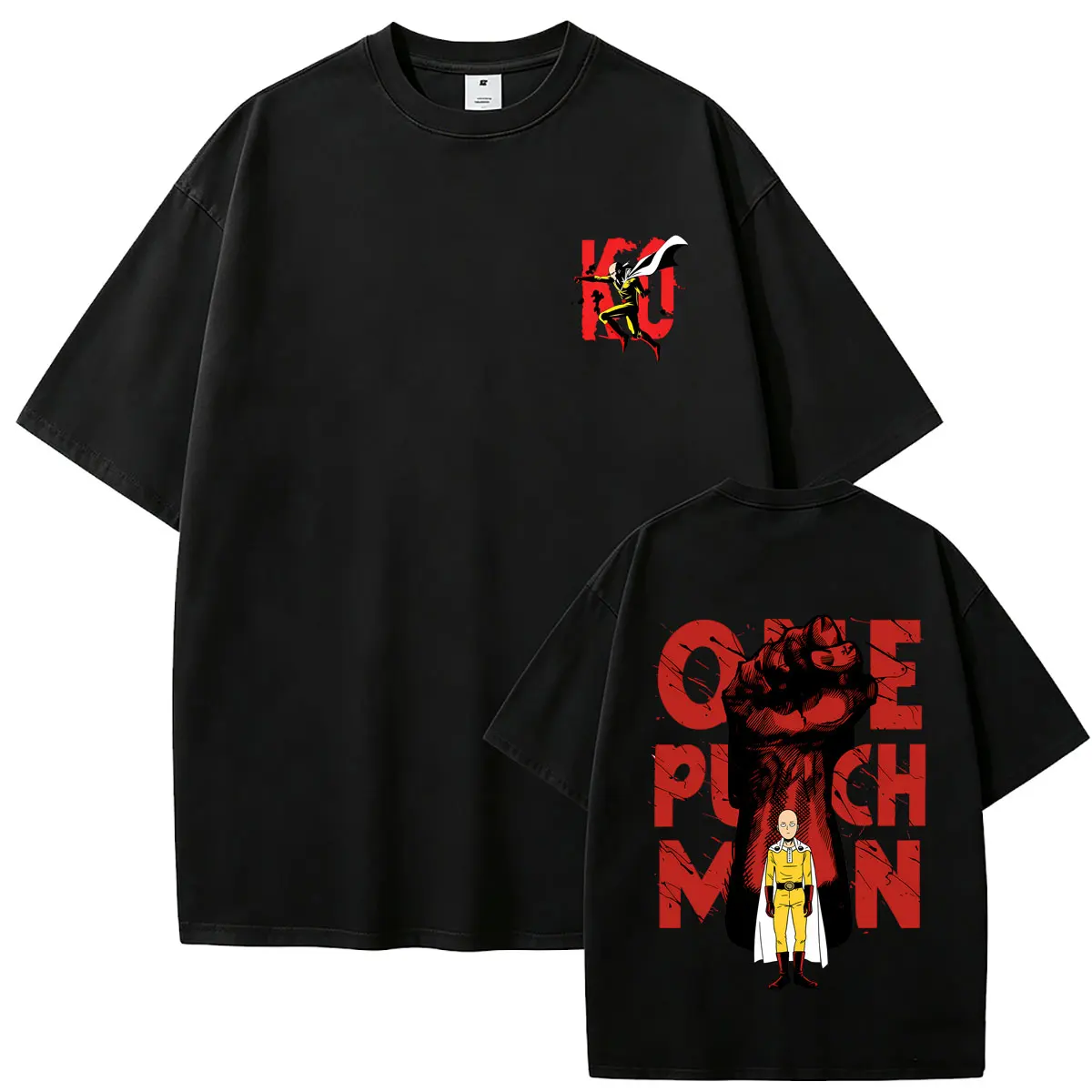 Anime One Punch Man T-shirt Manga Funny Saitama Graphic Tshirt Men Women Casual Soft Cotton T Shirts Male Fashion Oversized Tops