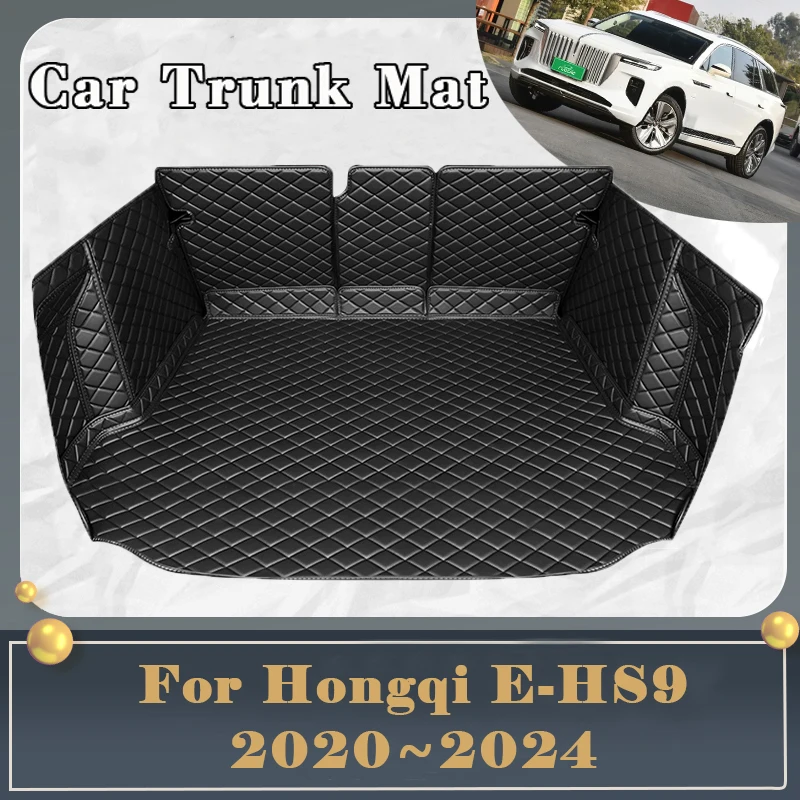 

Car Trunk Mat For Hongqi E-HS9 EHS9 2020~2024 Dirt-resistant Fully Trunk Mat Luxury Rear Cargo Tray Car Auto Accessories 2023