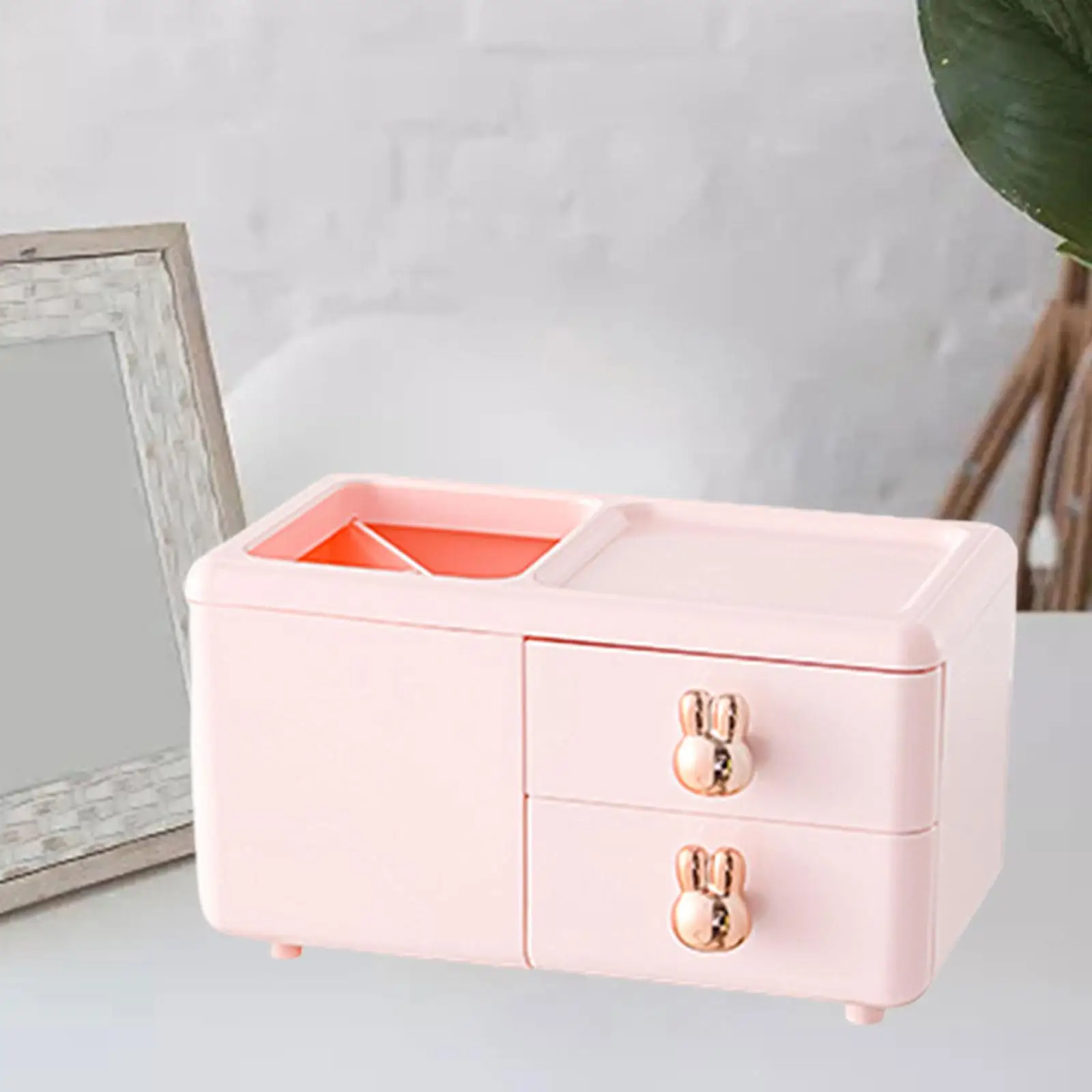 Office Desk Organizer Makeup Brush Holder Home Decoration Container Tidy