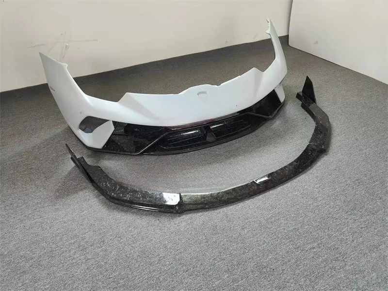 P-style Forged Carbon Fiber Front Bumper Front Lip Body Kit for 14-18 Huracan LP580 LP610 Modification and Upgrade