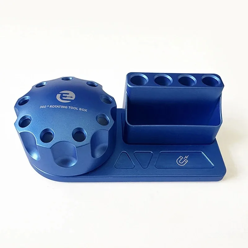 Mobile Phone Repair Screwdriver Organizer - Rotating Parts Box, Magnetic Tool Case, 360-Degree Rotating Storage Rack