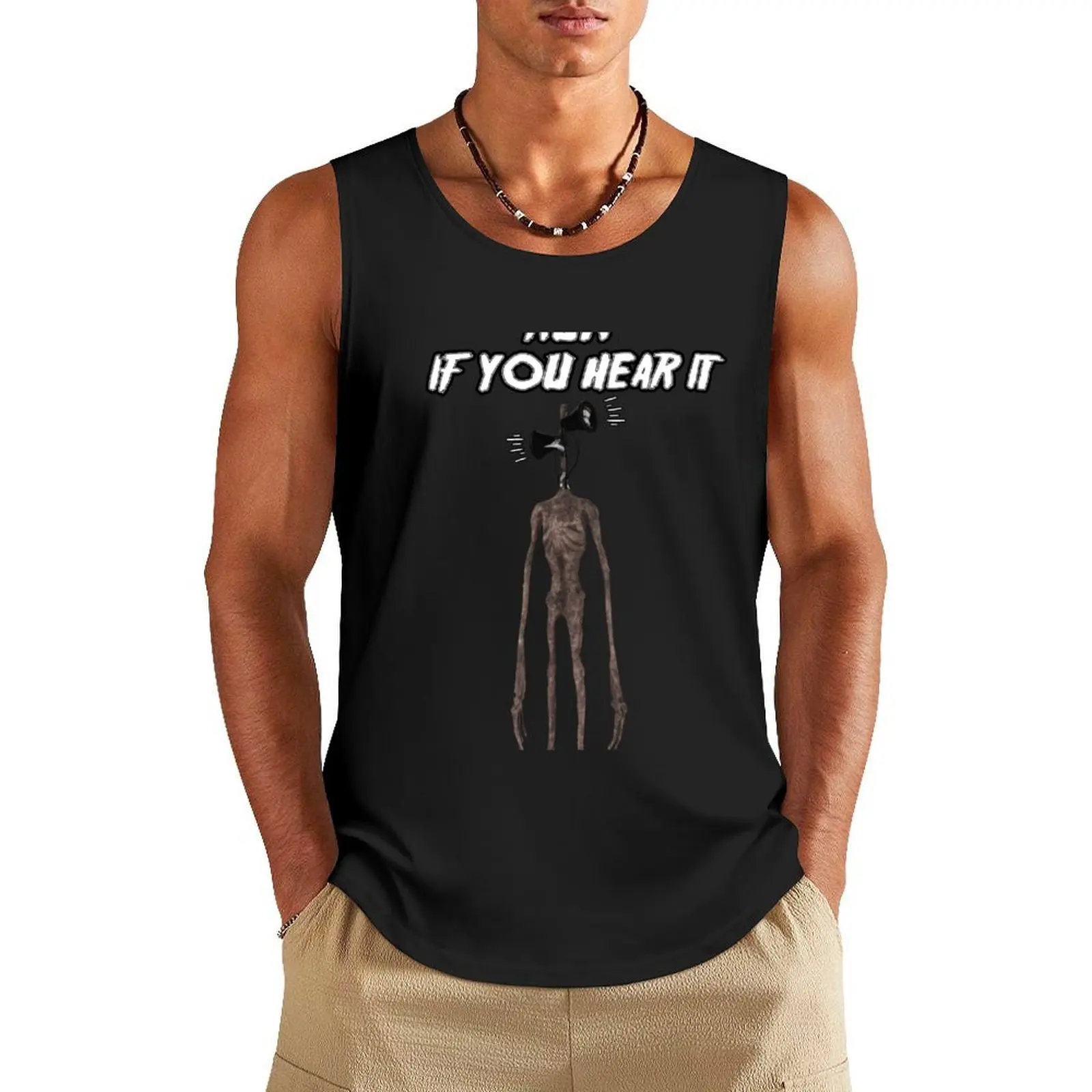 

Siren Head Villain Tank Top singlet for men gym shirts t-shirt for man