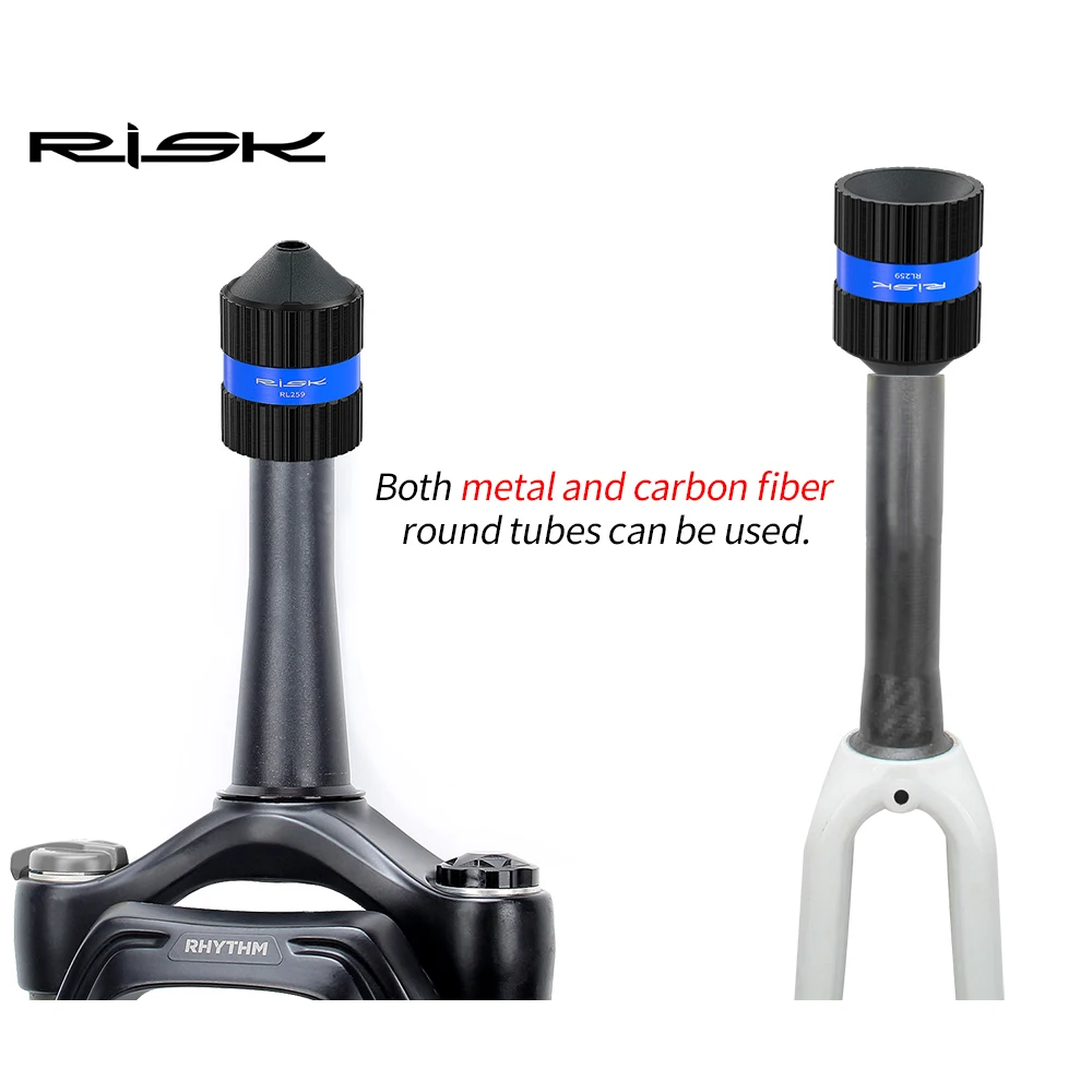 RISK Bicycle Bike Front Fork Tube End Edge Chamfer Chamfering Tool fits 16-36mm Round Tube