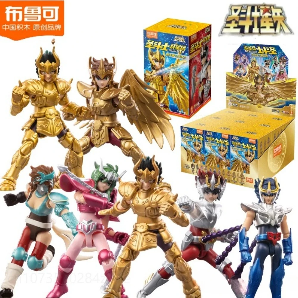 

Фигурки героев Blokees Saint Seiya Galaxy Version 2, Camus Hoyoga Dohko Milo Shiryu Pegasus Nachi, аниме-фигурка, Коллекционная модель