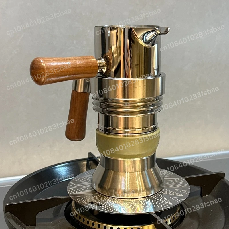

Кофеварка-мока из нержавеющей стали 316, 58 мм, для приготовления эспрессо на пару