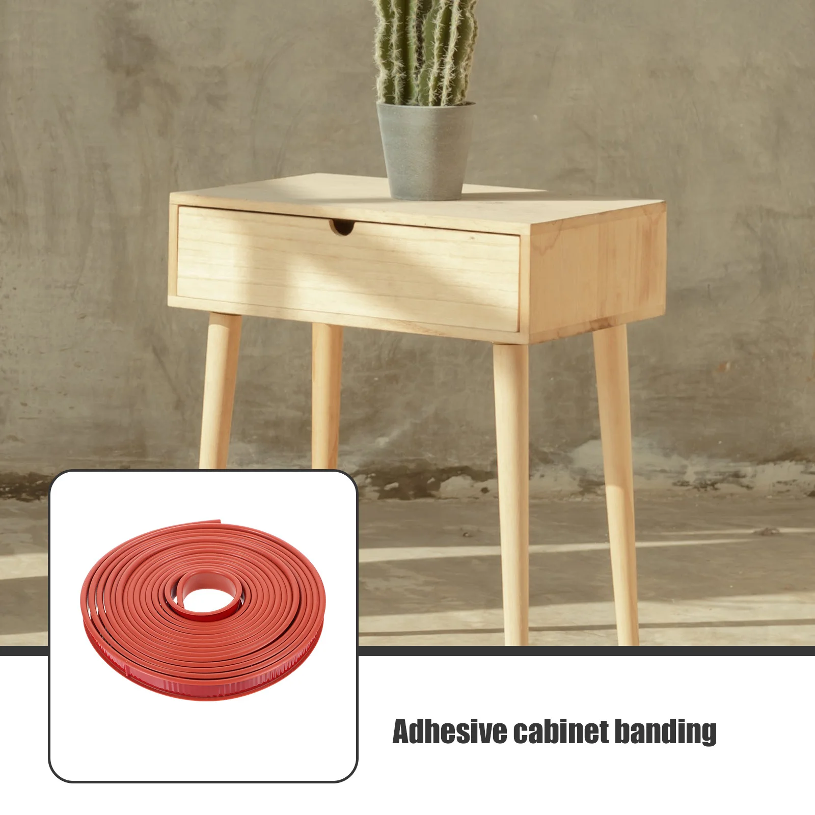 

5 Meters Edges Banding For Cabinet Self Adhesive Veneer Edge Repair Tape Flexible Strip Wood Restoration Worktop Trim