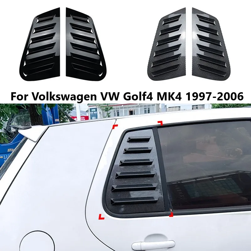 

For Volkswagen VW Golf4 MK4 1997-2006 Car Rear Window Louver Trim Cover Rear Shutter Side Triangular Body Kits Car Accessories
