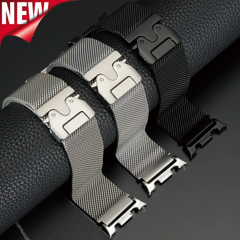 

Metal Band for Samsung Galaxy Watch 8 40mm 44mm 8Classic 46mm Milanese Stainless Steel Strap for Galaxy Ultra 2025 47mm Bracelet