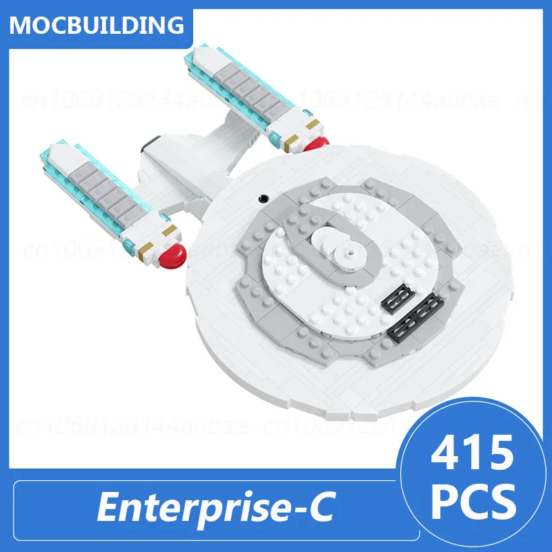 Enterprise-C Model Moc Building Blocks Diy Assemble Bricks Space Educational Creative Collection Display Toys Xmas Gifts 415PCS