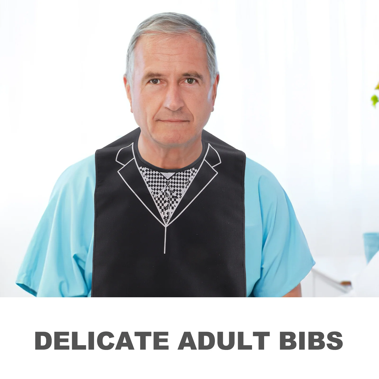 

2 шт. водонепроницаемые для взрослых многоразовые герметичные нагрудники для ужина и еды, большие моющиеся нагрудники для пожилых людей для женщин и мужчин, защита для одежды