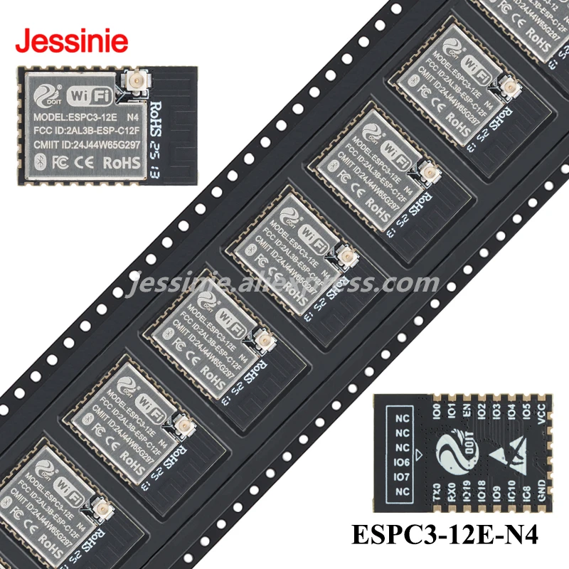 5 szt./1 szt. ESPC3-05-N4 ESPC3-12-N4 ESPC3-12E-N4 ESPC3-20-N4 ESPC3-20E-N4 32-bitowy MCU RISC-V Moduł BLE 5.0 WiFi z wbudowaną — zdjęcie produktu 3